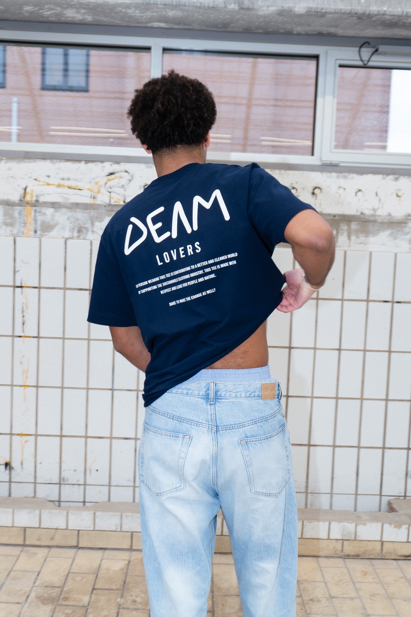 Deam Lovers Tee Navy Blue