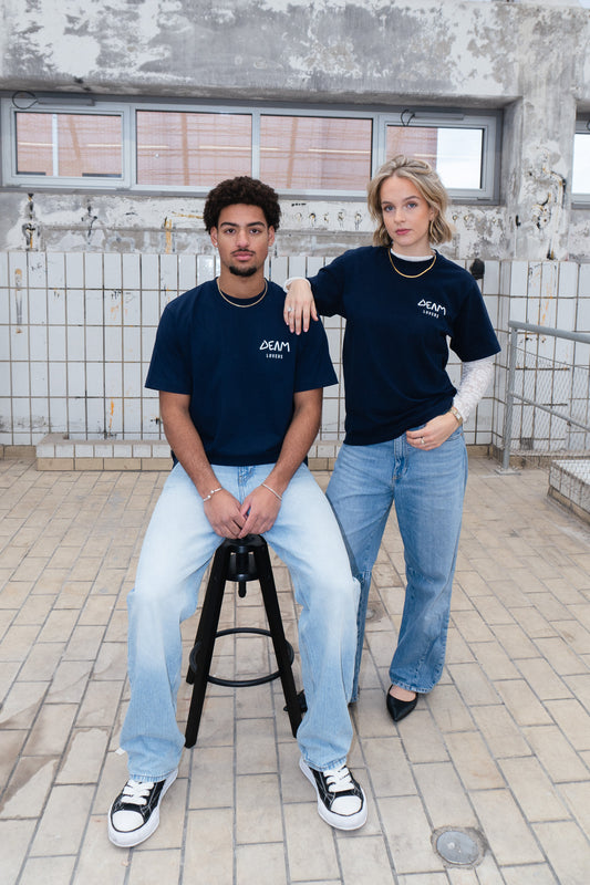 Deam Lovers Tee Navy Blue